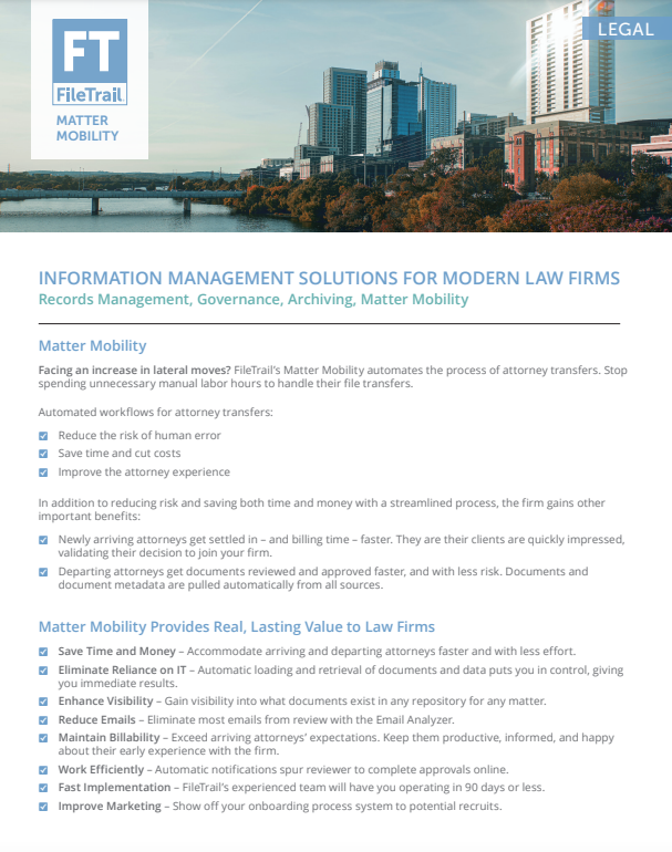 Matter mobility brochure