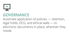 Governance automate application of policies