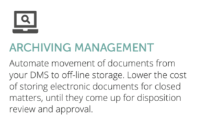 archiving management automate archiving of documents